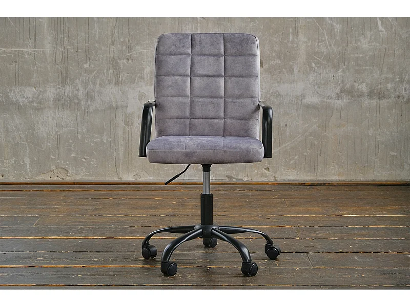 Bürostuhl - Silber Velvet - 52 x 52 cm - MERLE