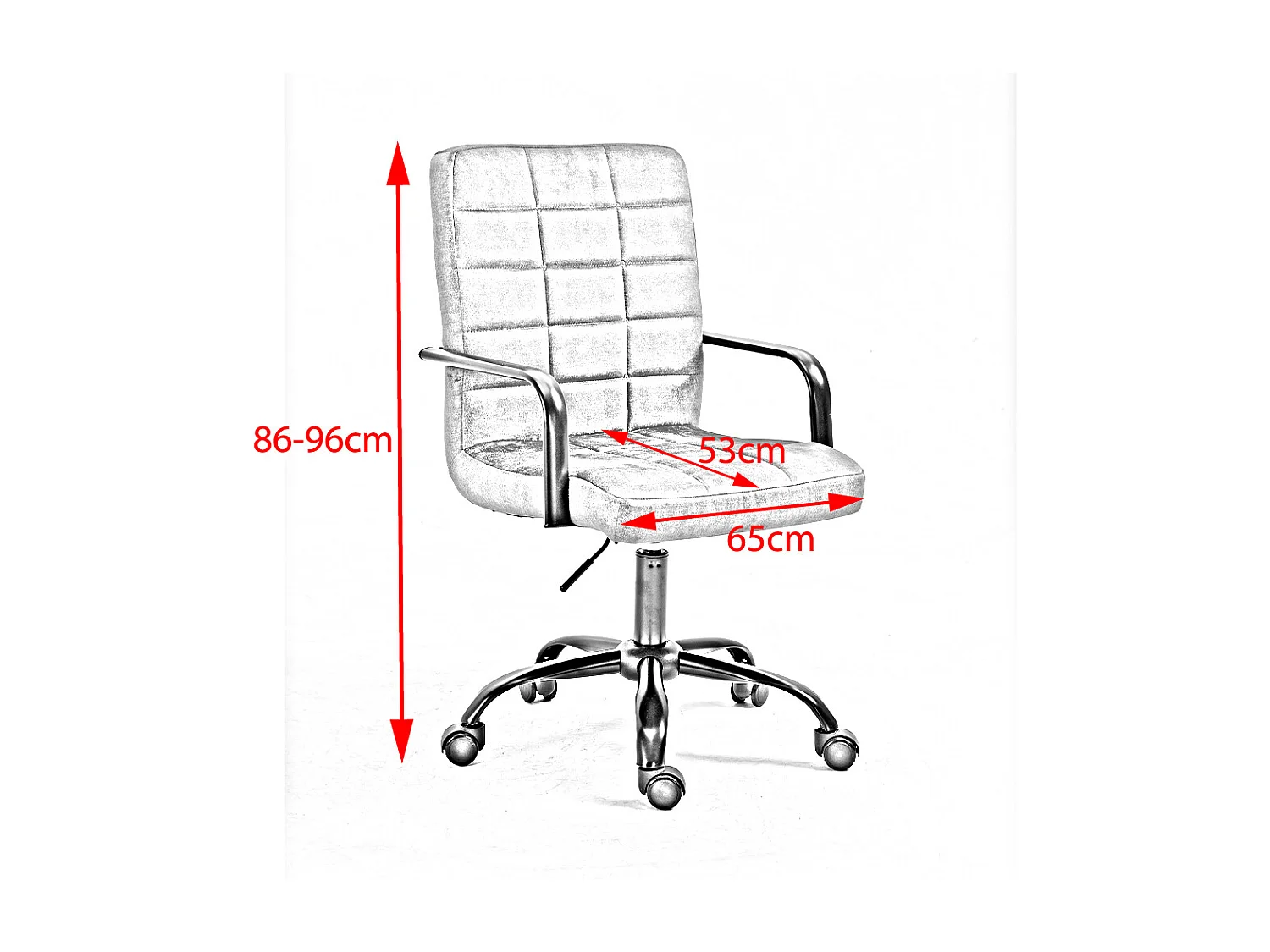 silla - plata terciopelo - 52 x 52 cm - MERLE