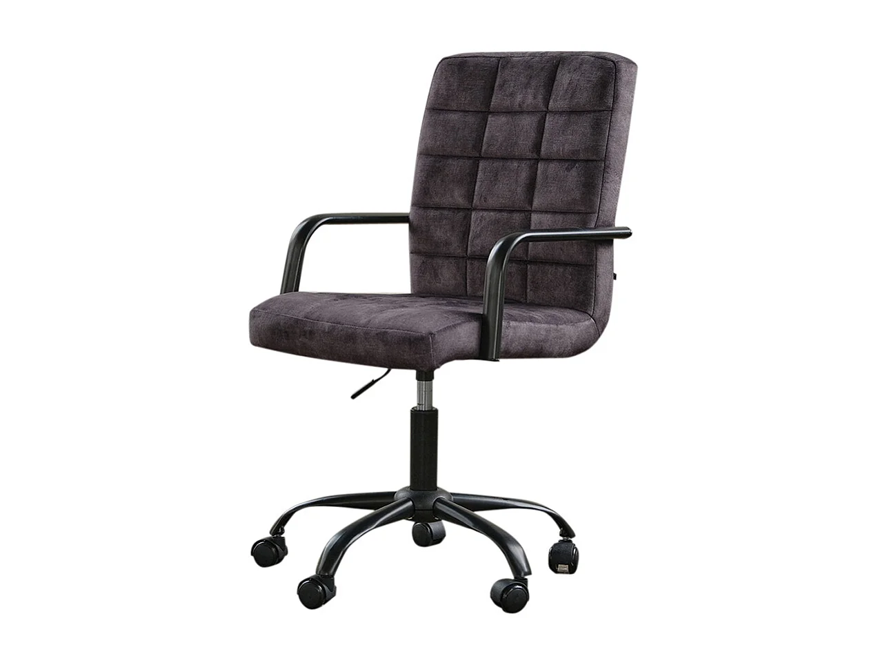 Bürostuhl - Grau Velvet - 52 x 52 cm - MERLE