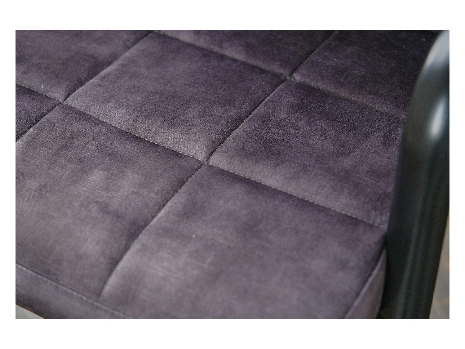 Bürostuhl - Grau Velvet - 52 x 52 cm - MERLE