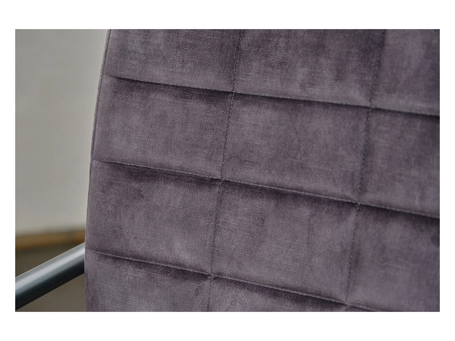 Bürostuhl - Grau Velvet - 52 x 52 cm - MERLE