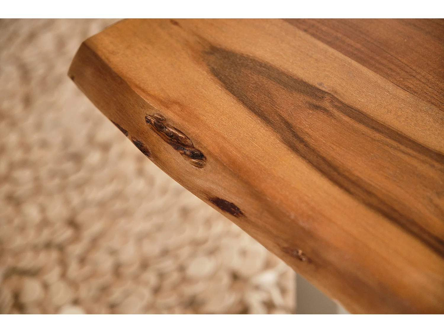 Couchtisch - Holz Akazie - 80 x 80 cm - LORE