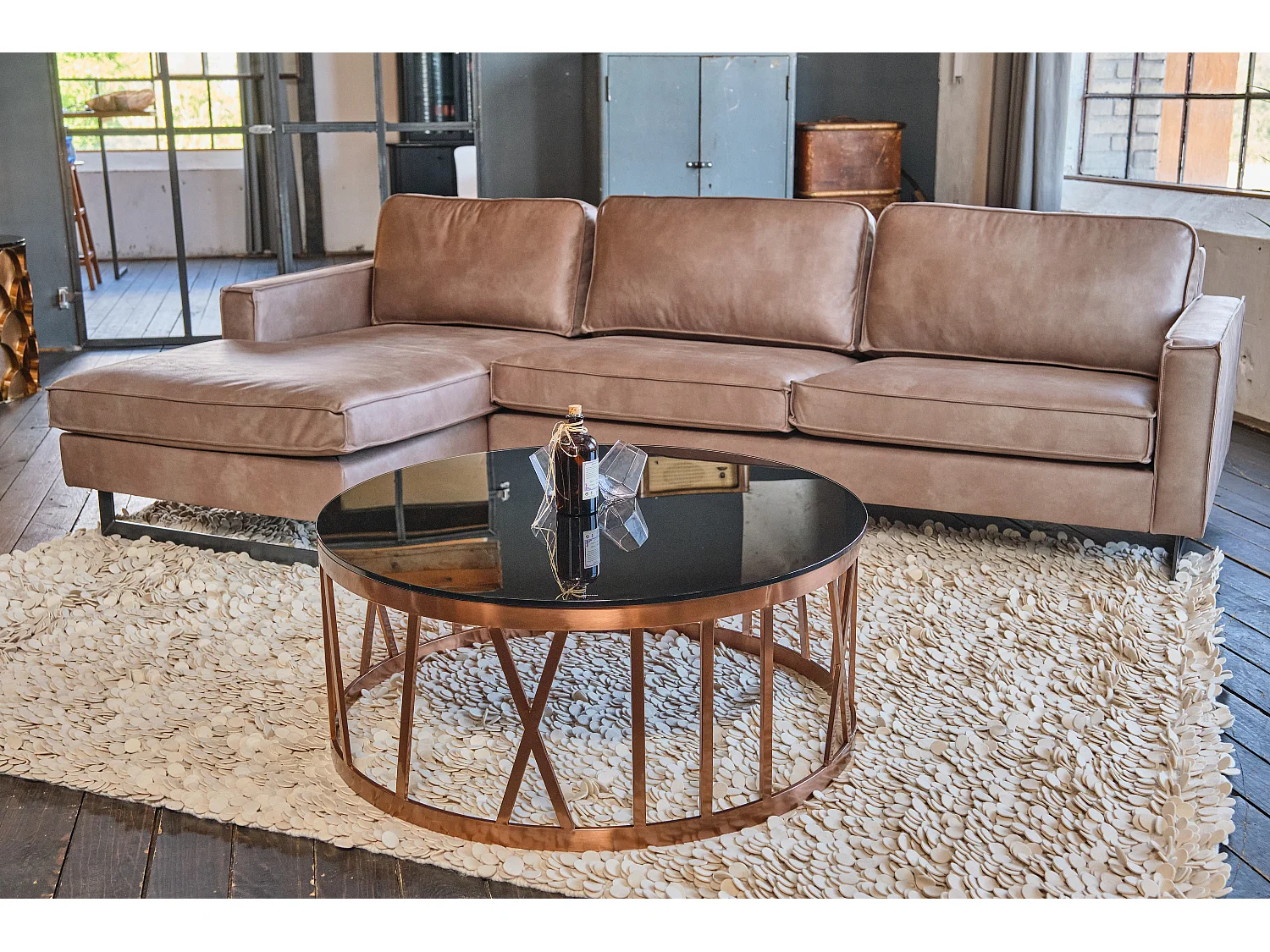 Table - Rose Verre - 100 x 100 cm - MELLA