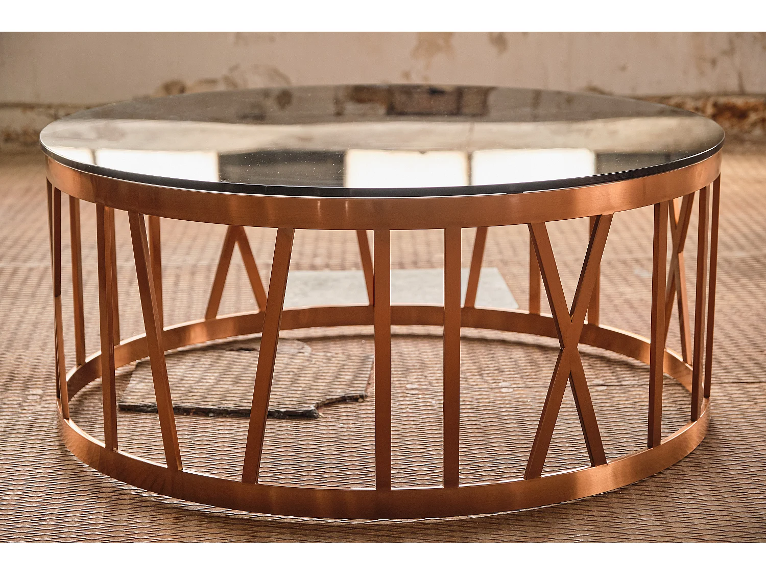 Table - Rose Verre - 100 x 100 cm - MELLA