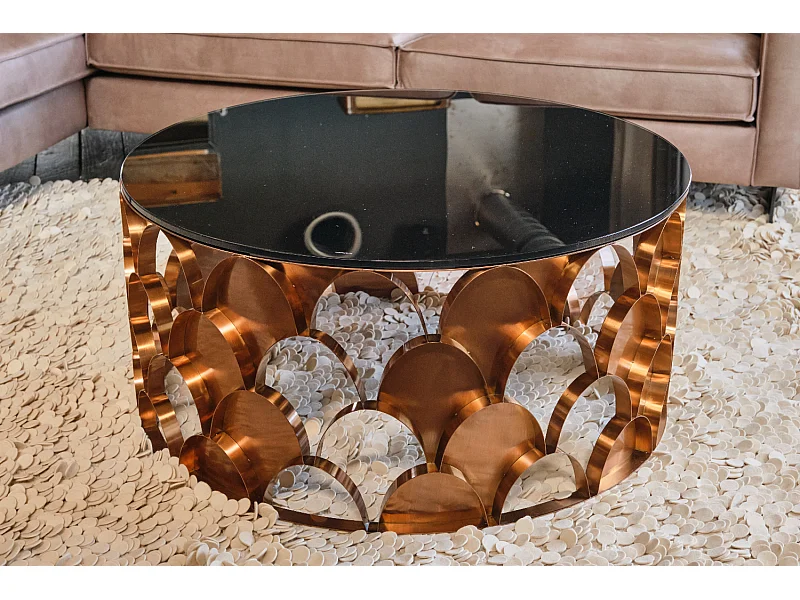 Table - Rose Verre - 100 x 100 cm - MEDINA