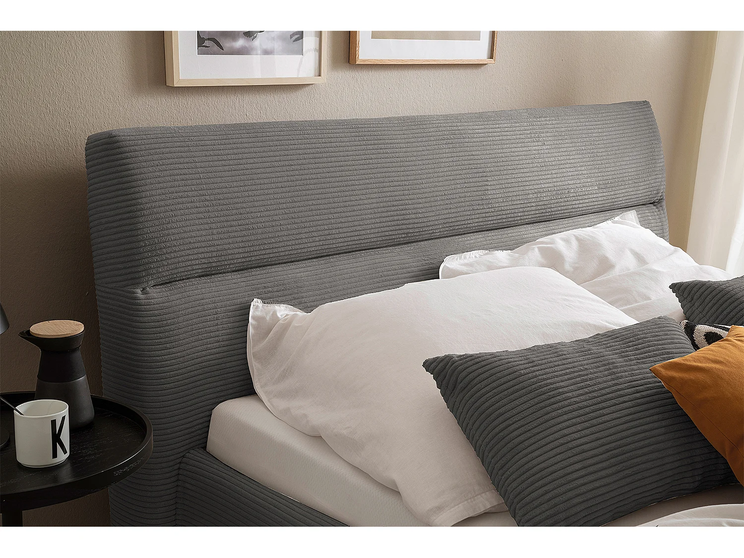 Letto - Grigio velluto a coste - REMO