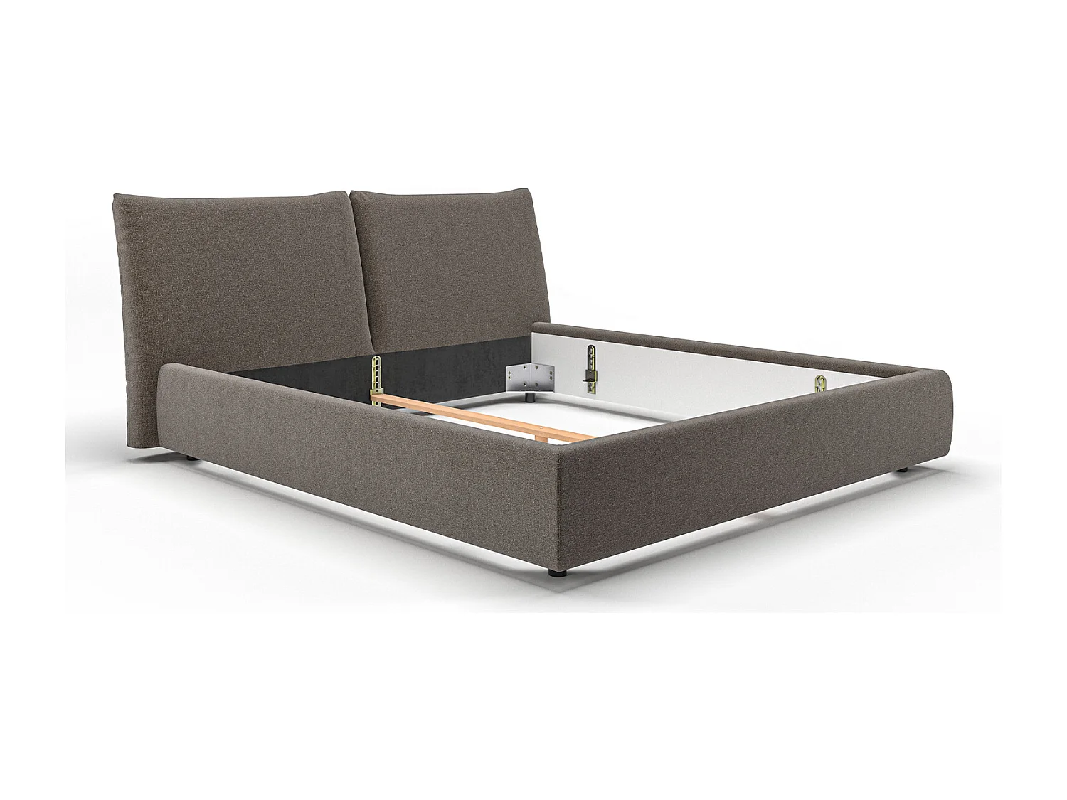 Lit - taupe velours côtelé - HENRY