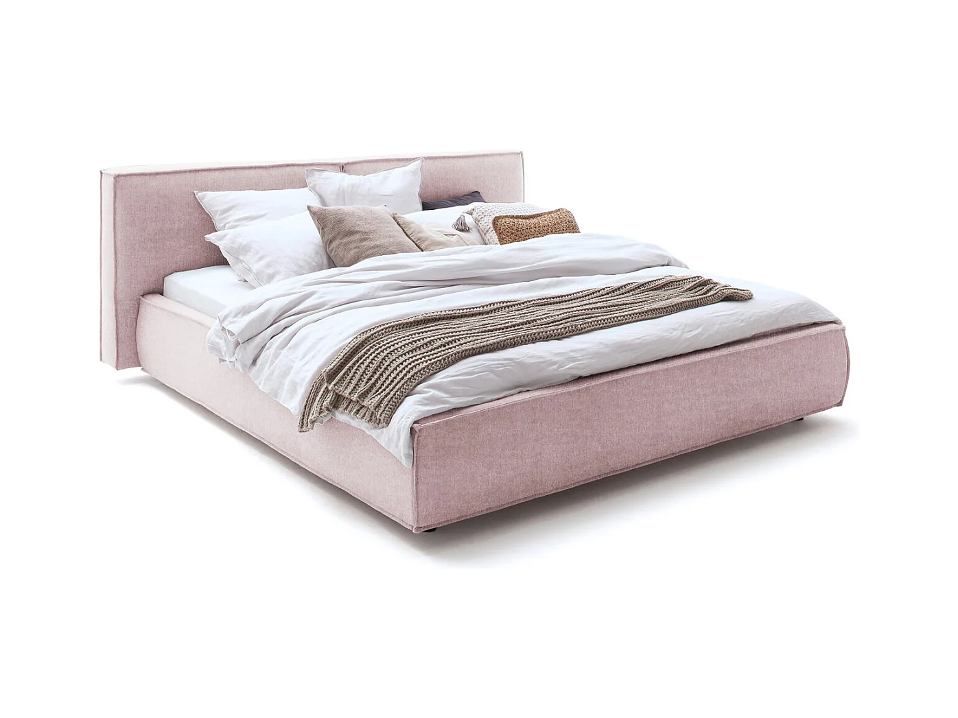 Polsterbett - Pink Flachgewebe - CARLO