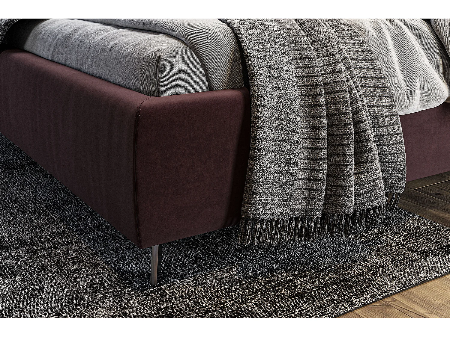 Letto - Violetta velluto - ANNY