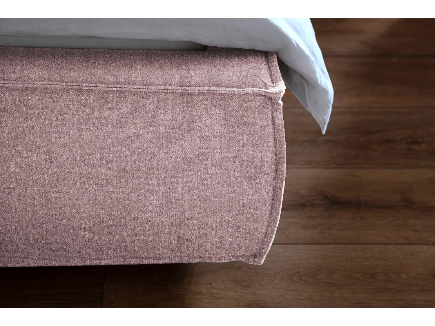 Cama - Rosa tejido plano - CARLO