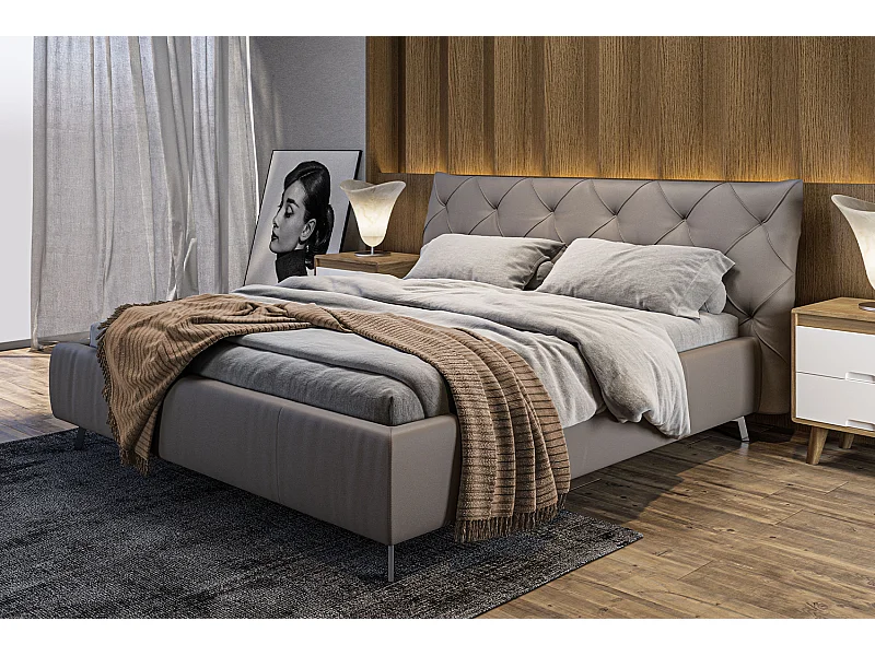 Letto - Grigio pelle - ANNY