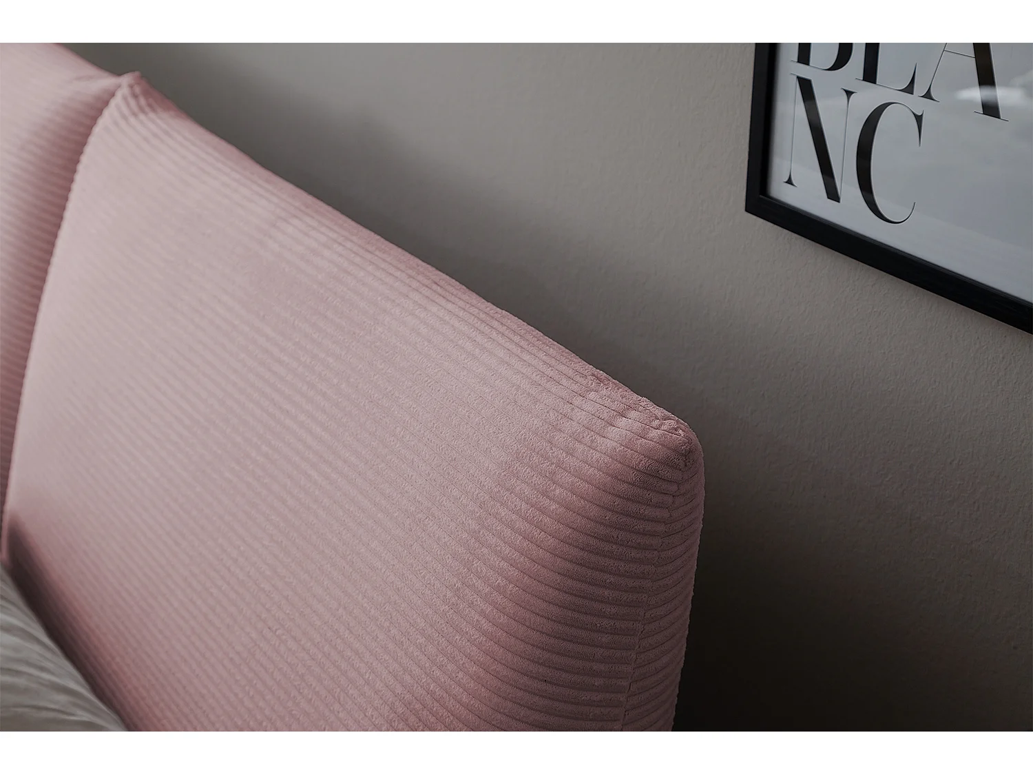 Letto - Rosa velluto a coste - HENRY