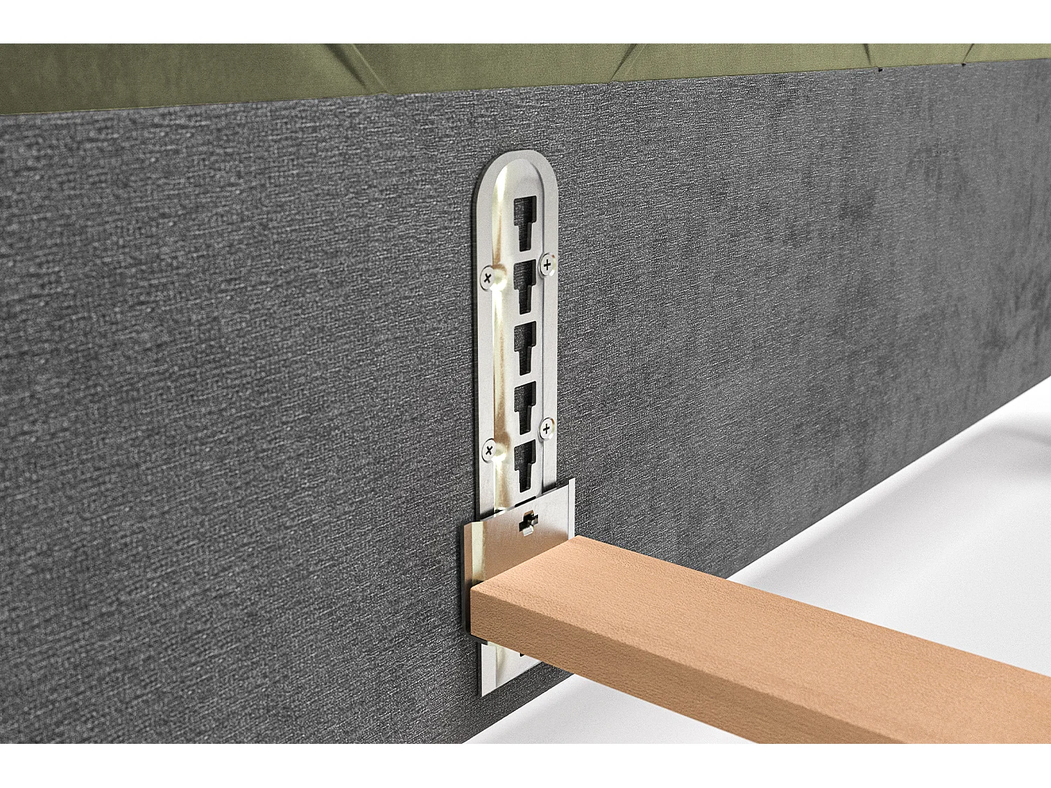 Cama - Verde terciopelo - ANNY