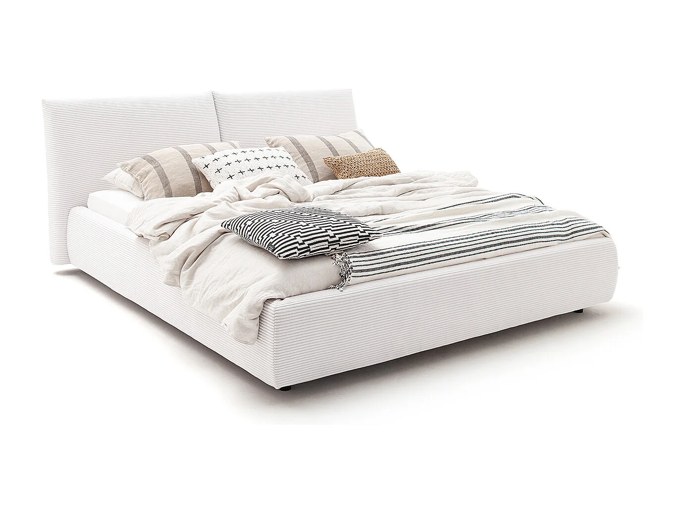 Cama - blanco pana - HENRY