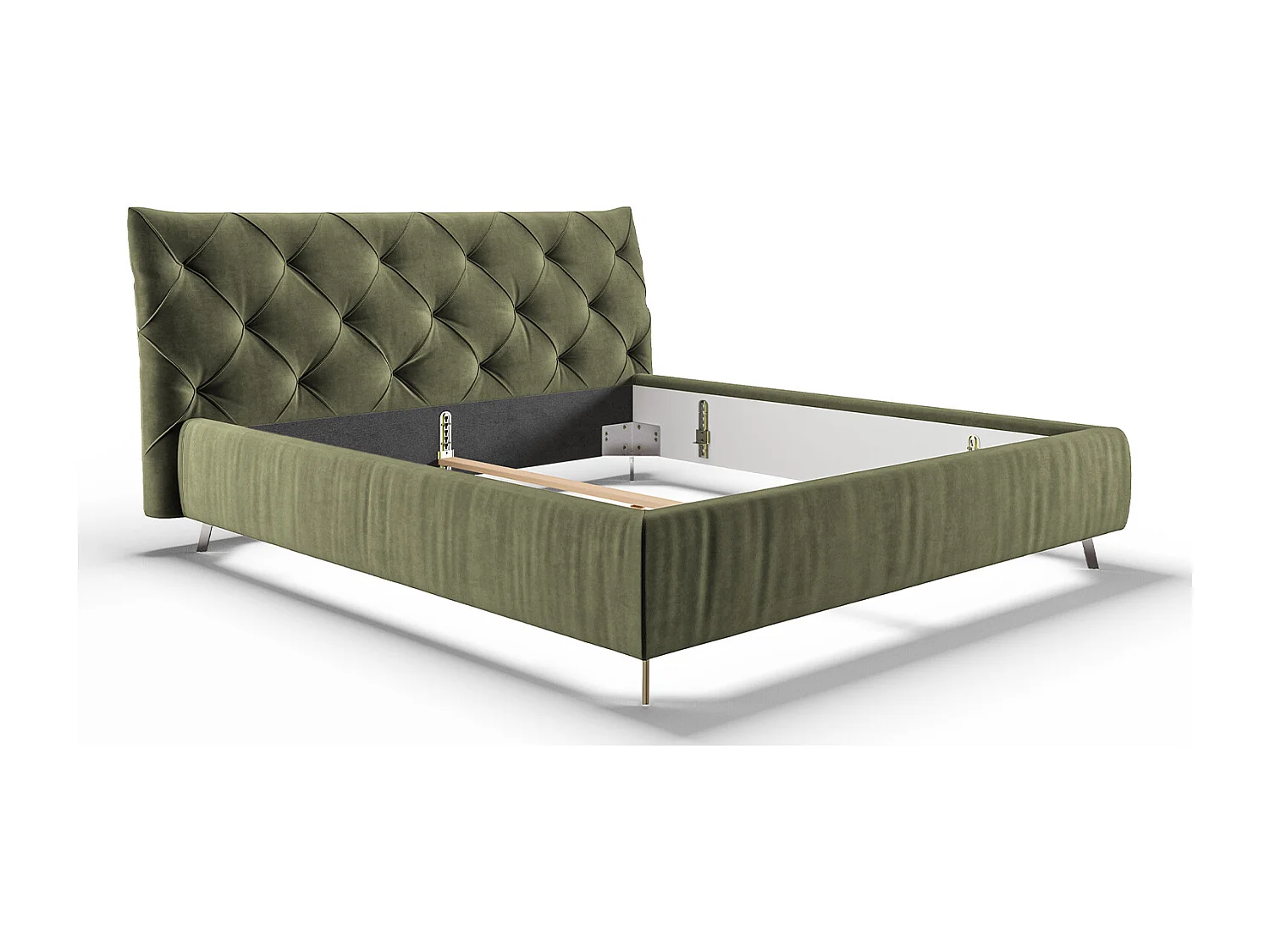 Lit - Vert Velours - ANNY