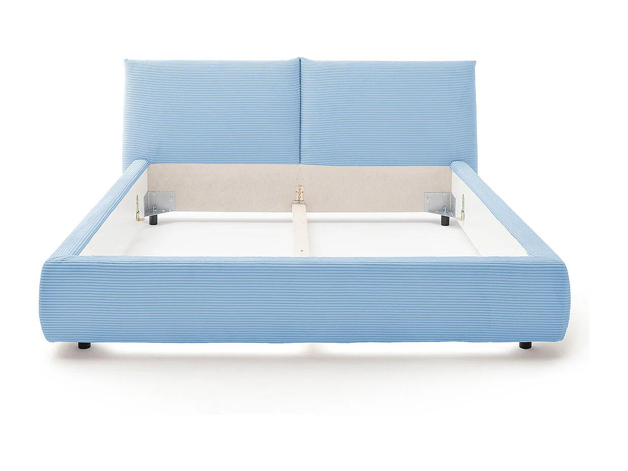 Polsterbett - Hellblau Cord - HENRY