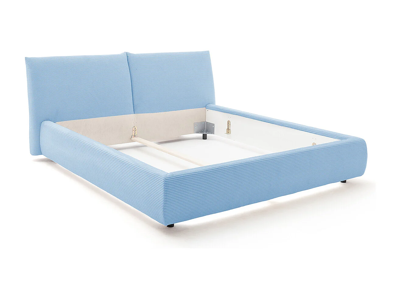 Polsterbett - Hellblau Cord - HENRY
