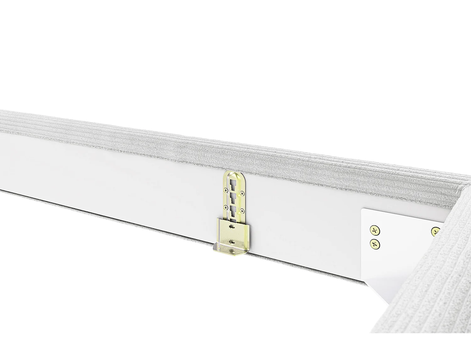 Letto - grigio chiaro velluto a coste - VALERIE