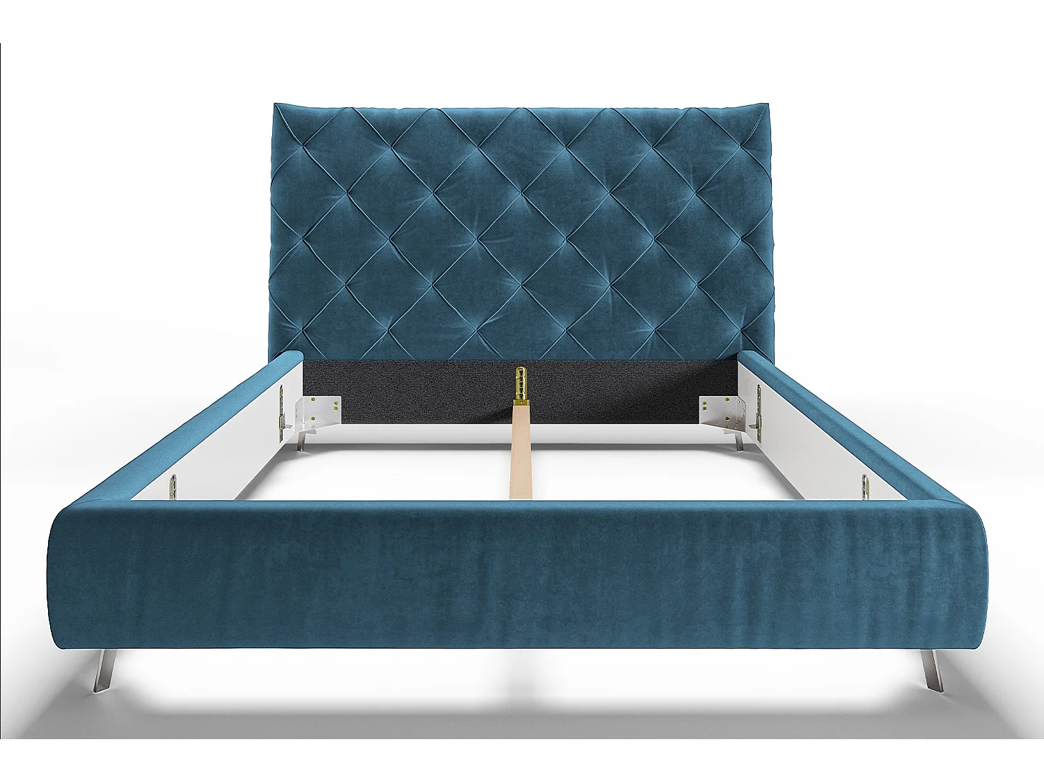 Polsterbett - Petrol Velvet - ANNY