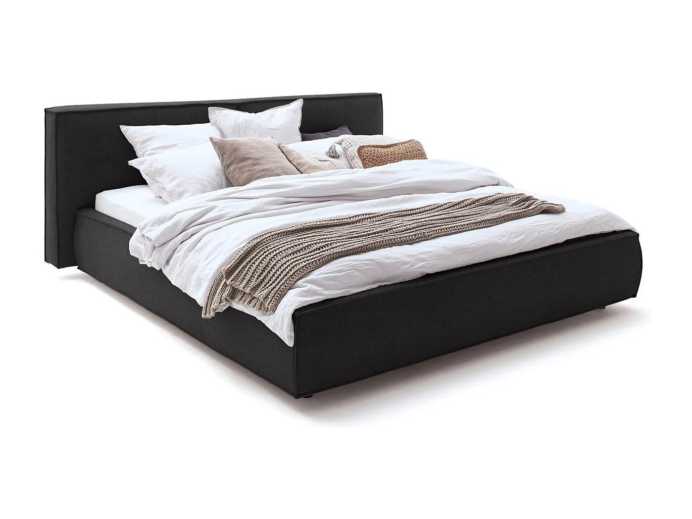 Cama - Negro tejido plano - CARLO