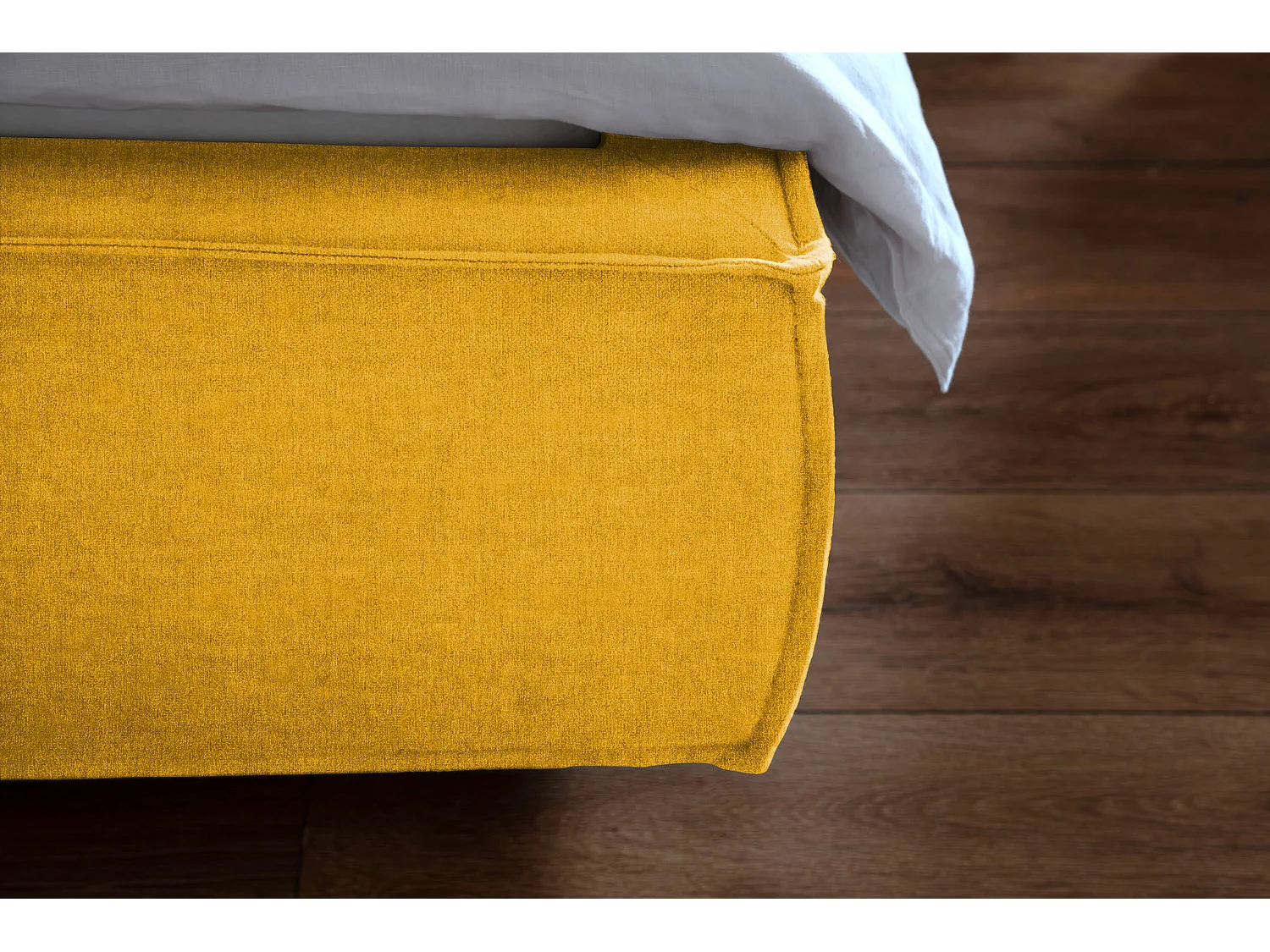 Polsterbett - Gelb Flachgewebe - CARLO