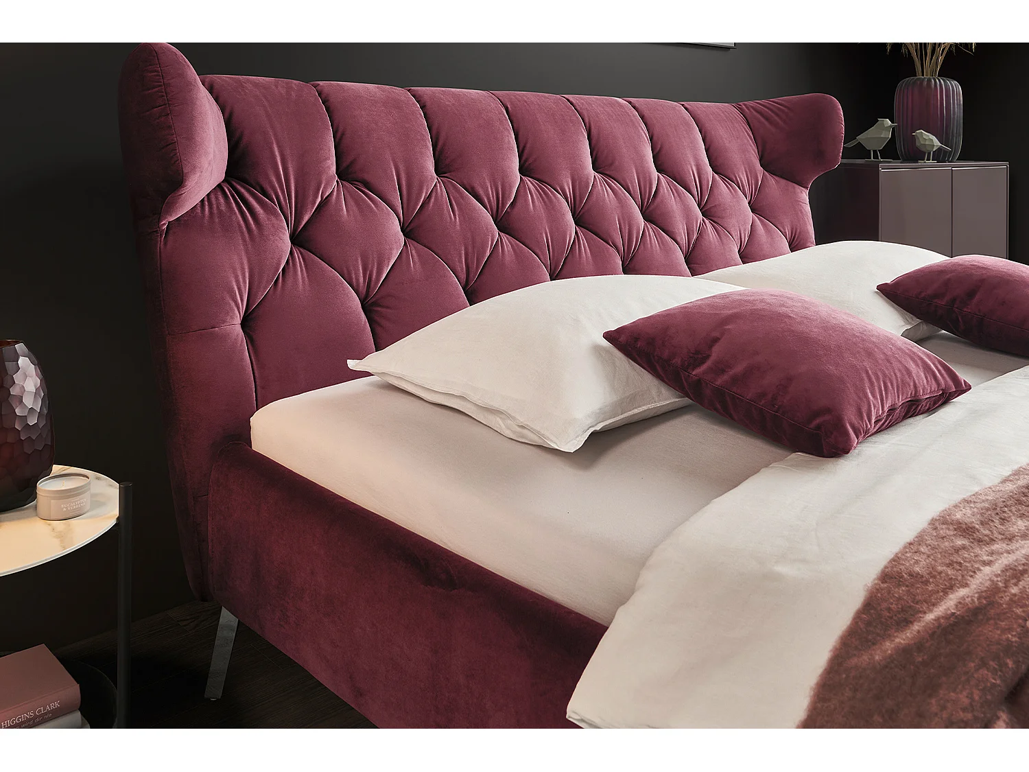 Polsterbett - Violett Velvet - CHARME