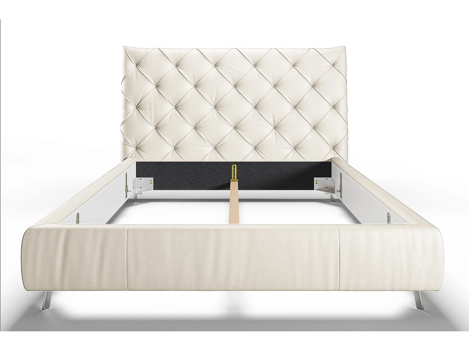 Cama - blanco piel - ANNY