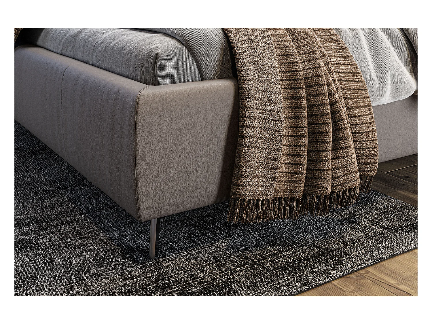 Letto - Grigio pelle - ANNY