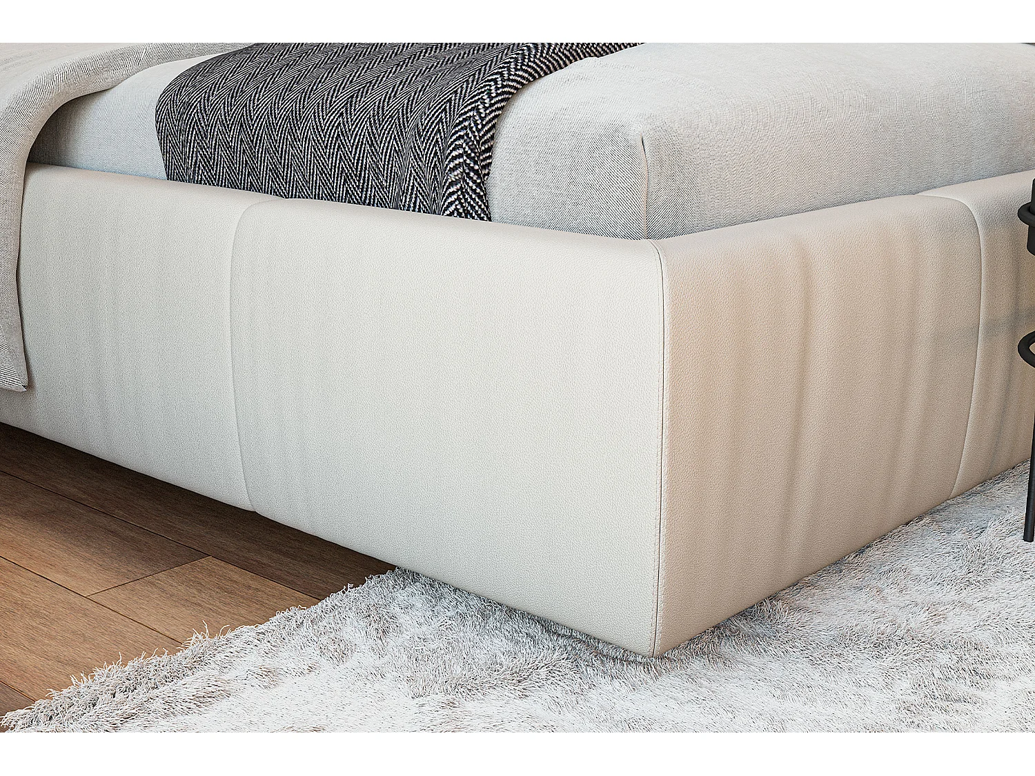 Cama - gris claro piel - HENRY