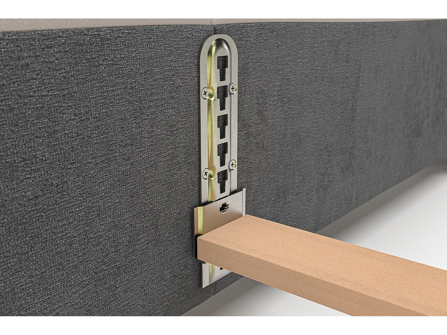 Cama - gris claro piel - HENRY