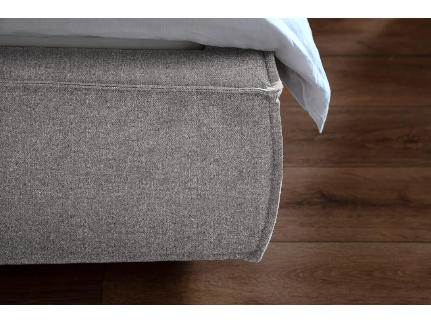 Lit - Gris tissage plat - CARLO