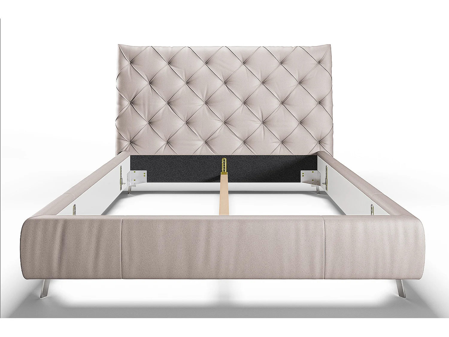 Letto - grigio chiaro pelle - ANNY