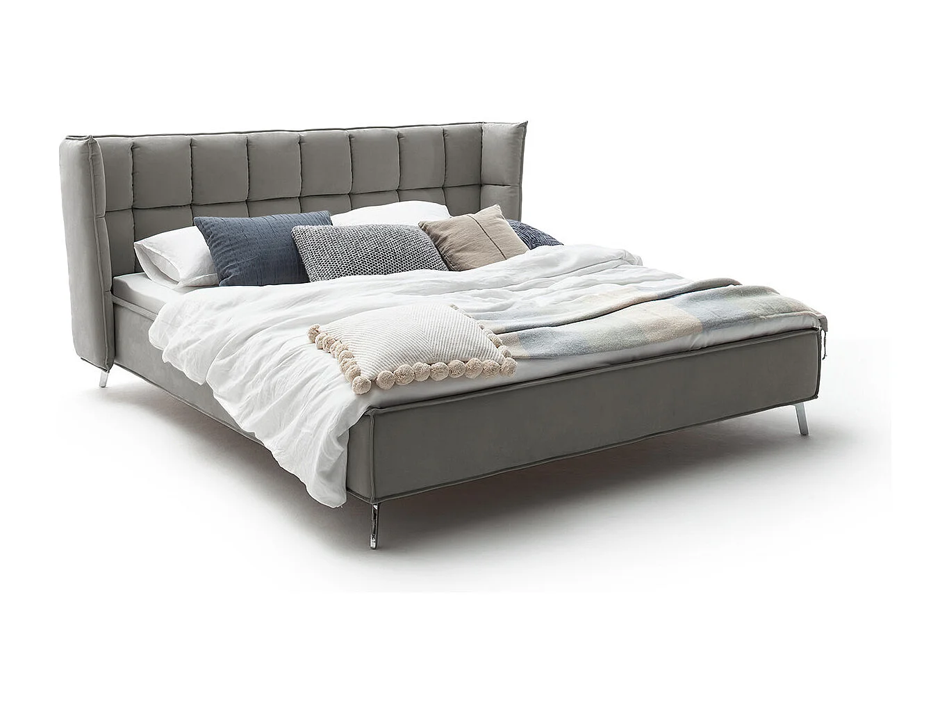 Letto - antracite tessuto intrecciato - SOFIA