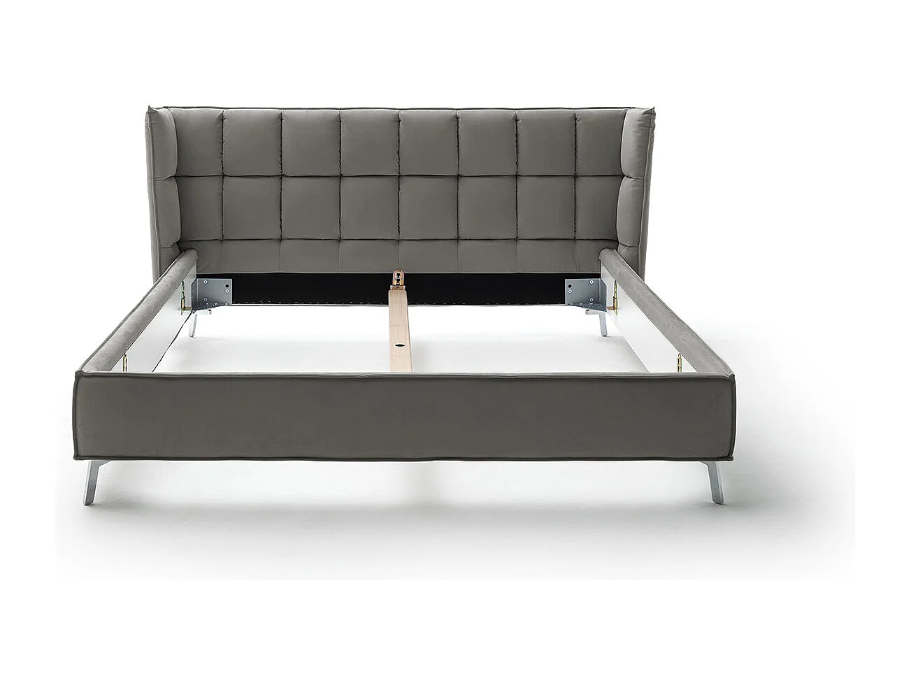 Letto - antracite tessuto intrecciato - SOFIA