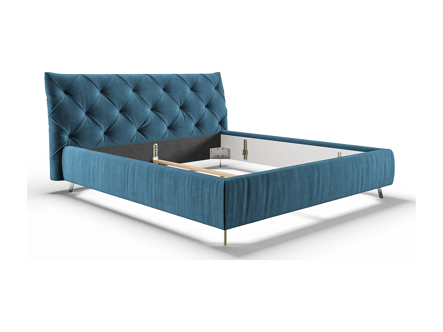 Cama - Petróleo terciopelo - ANNY