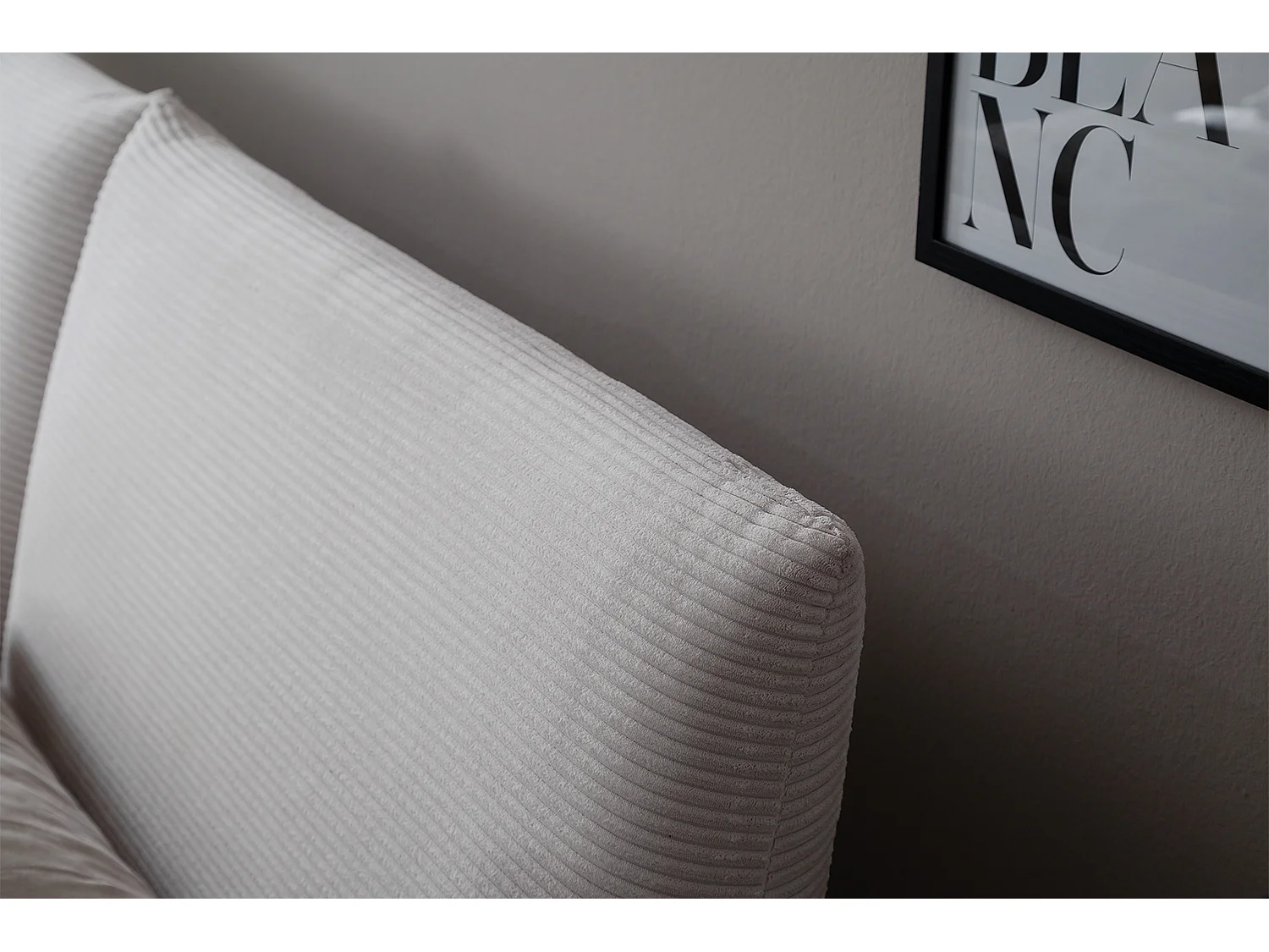 Cama - blanco pana - HENRY