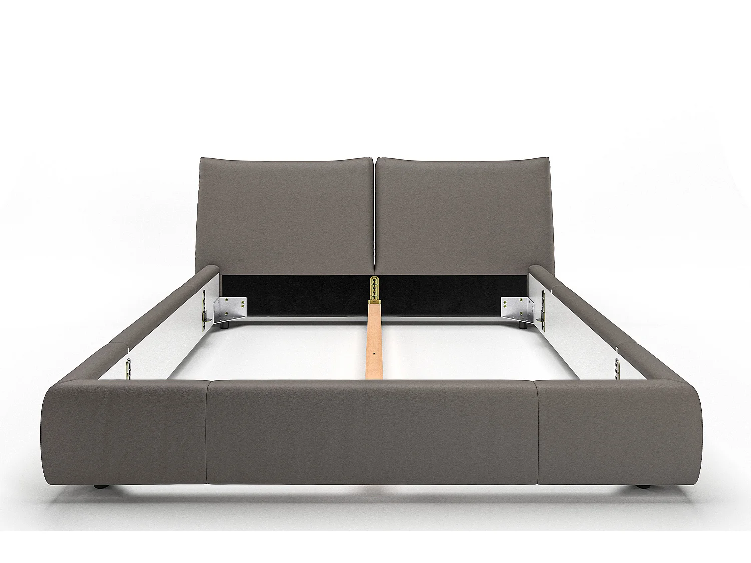 Lit - Gris cuir - HENRY