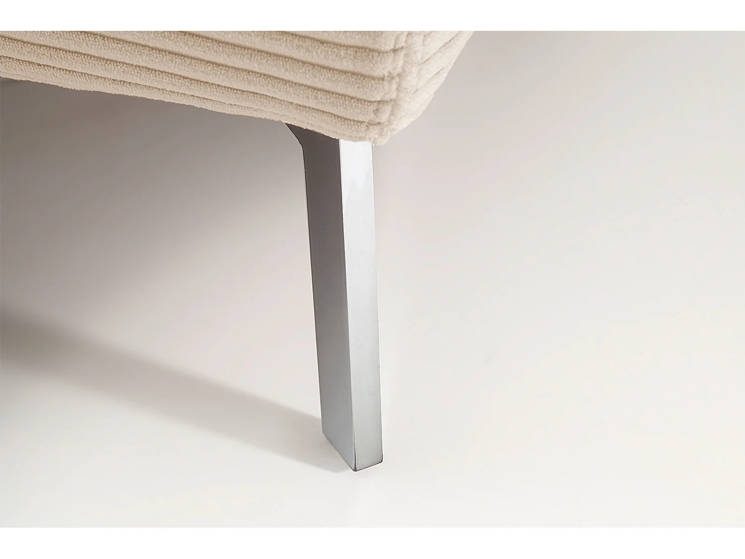 Polsterbett - Cremeweiß Cord - REMO