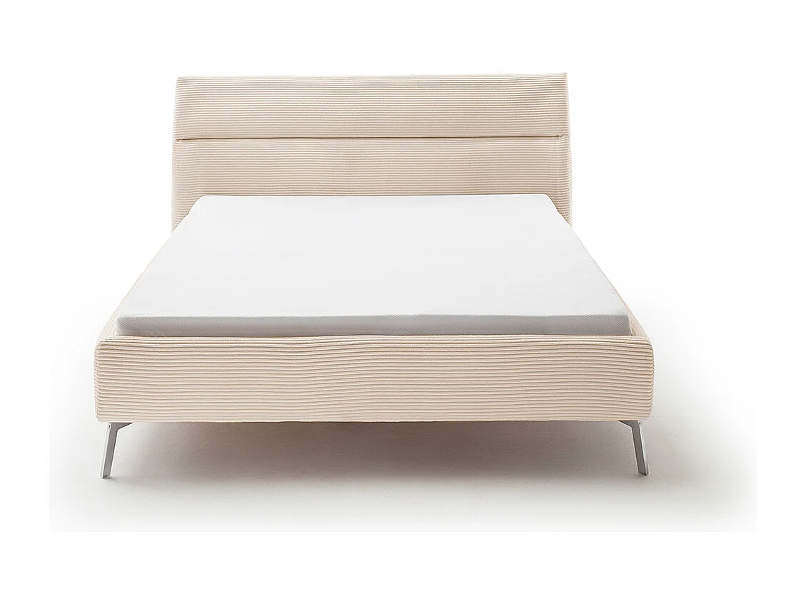 Polsterbett - Cremeweiß Cord - REMO