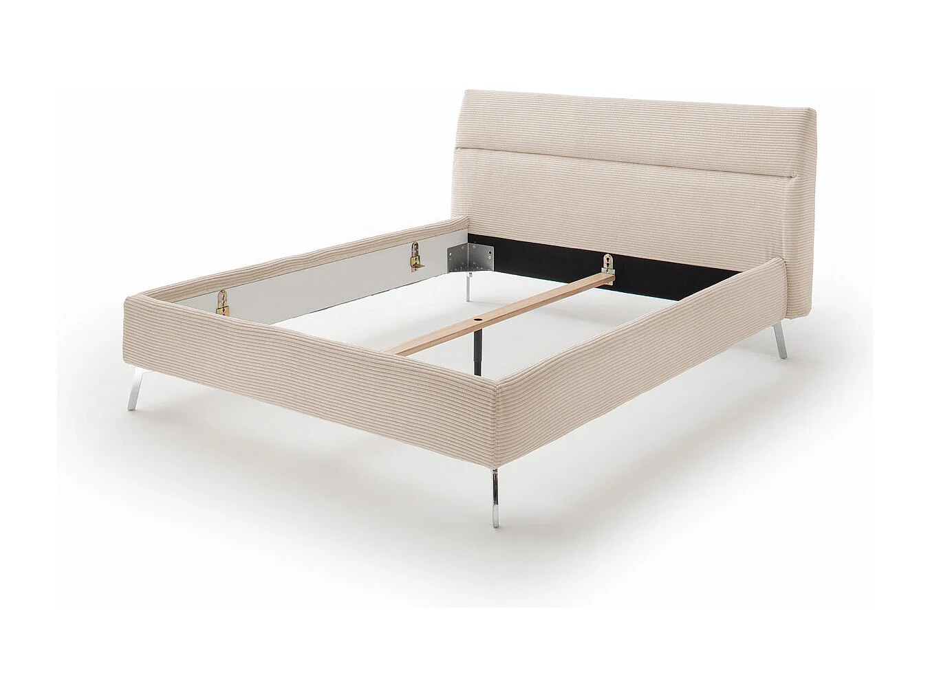 Polsterbett - Cremeweiß Cord - REMO