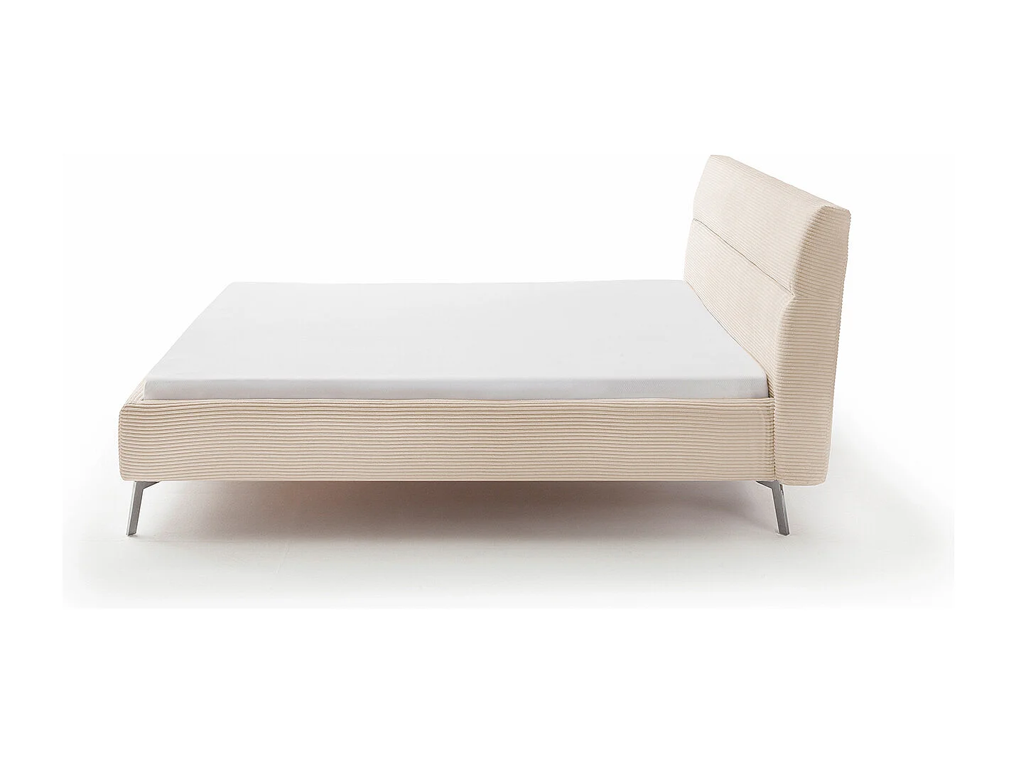 Polsterbett - Cremeweiß Cord - REMO