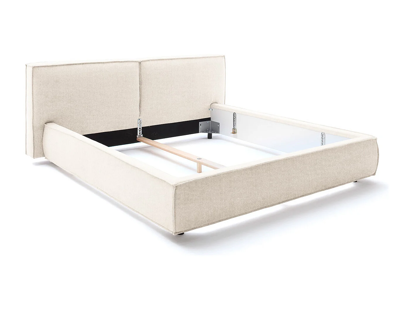 Cama - blanco crema tejido plano - CARLO