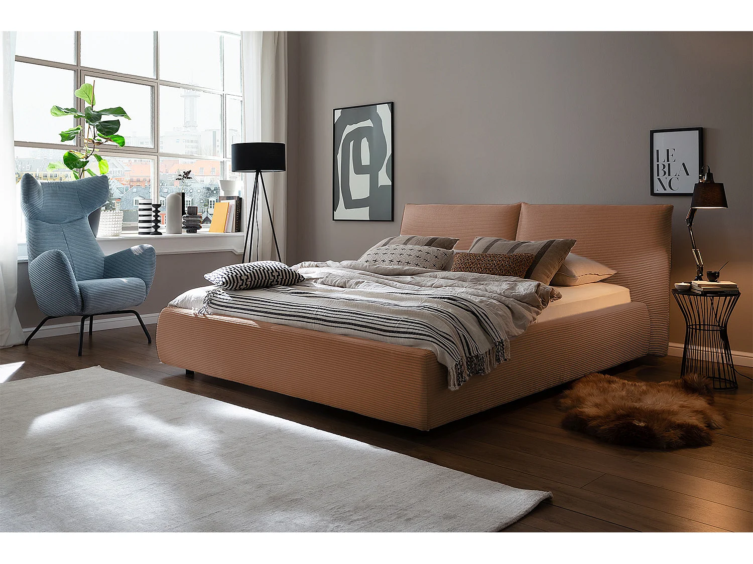 Letto - marrone velluto a coste - HENRY