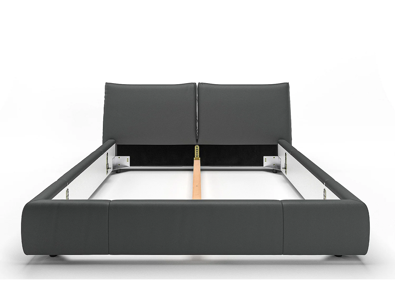 Cama - Negro piel - HENRY