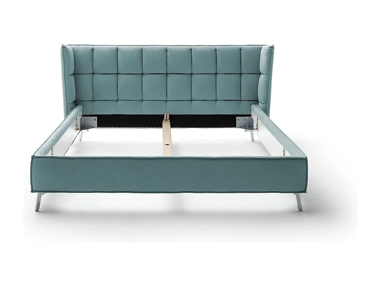 Polsterbett - Petrol Webstoff - SOFIA