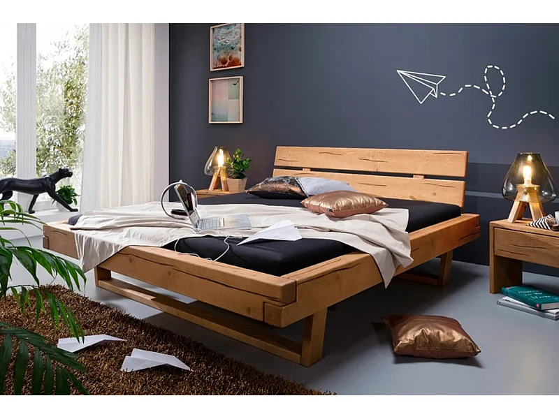 Balkenbett - Holz Holz - MALA