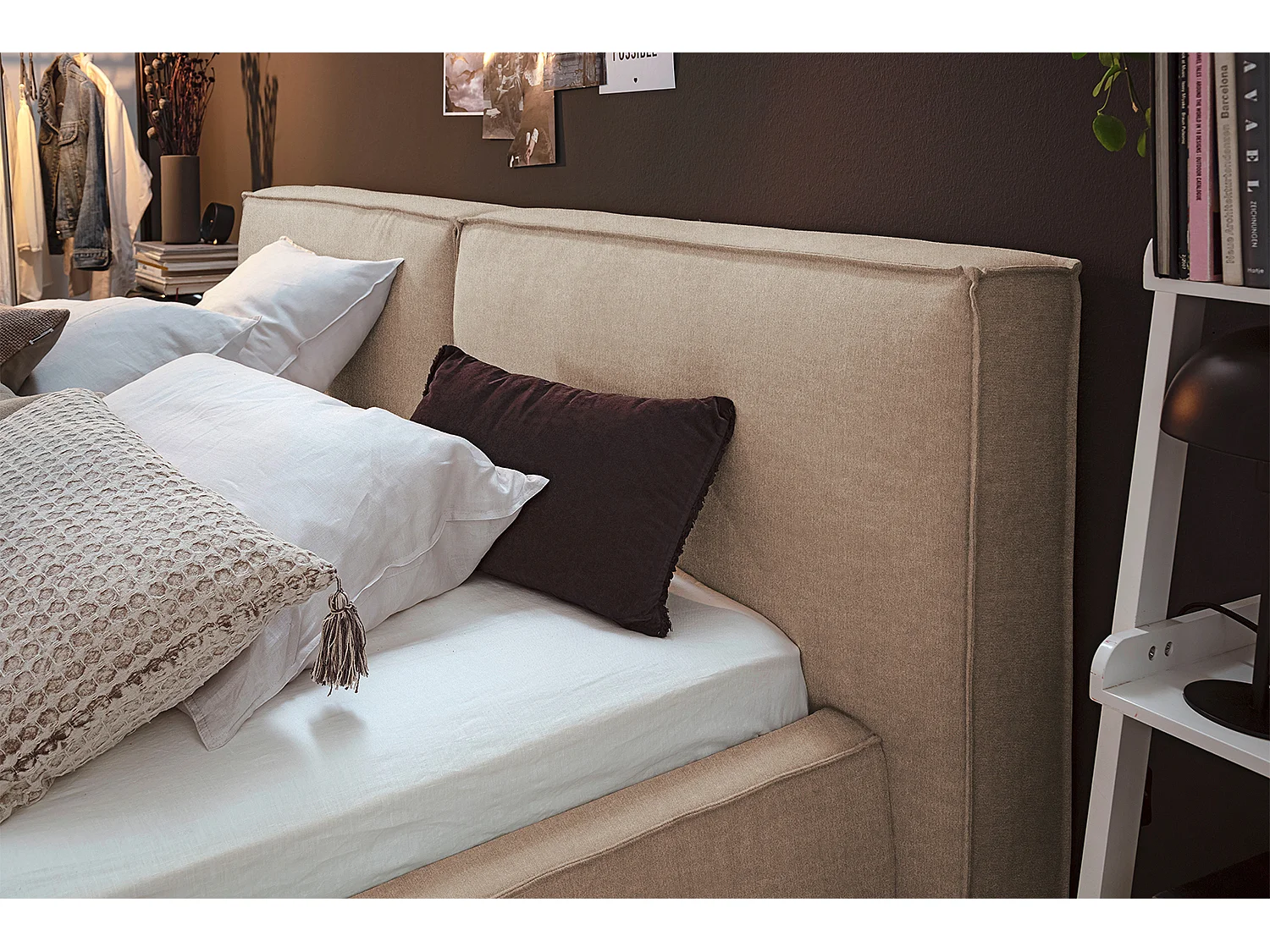 Letto - grigio pietra tessitura piatta - CARLO