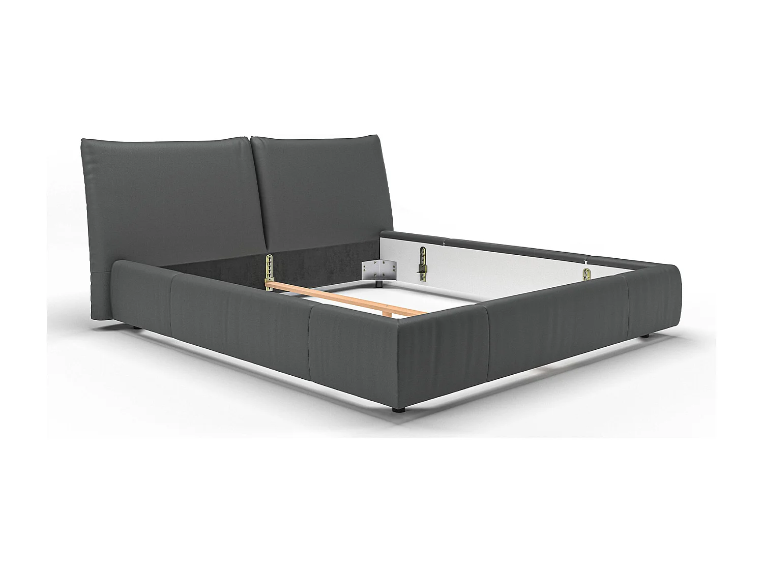 Cama - Negro piel - HENRY