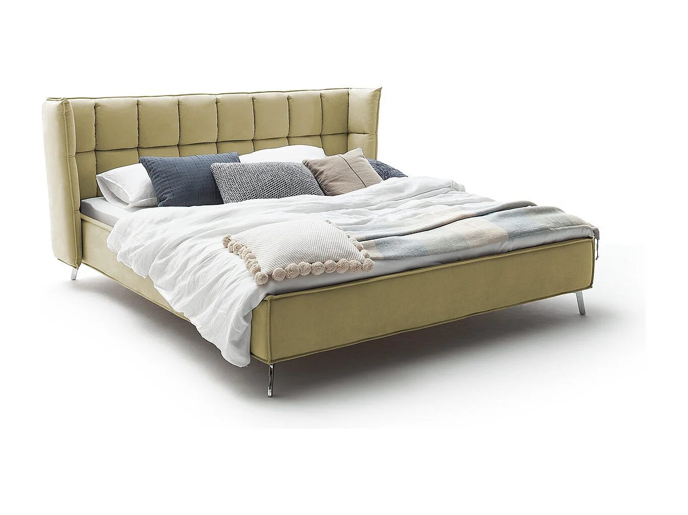 Letto - verde tessuto intrecciato - SOFIA