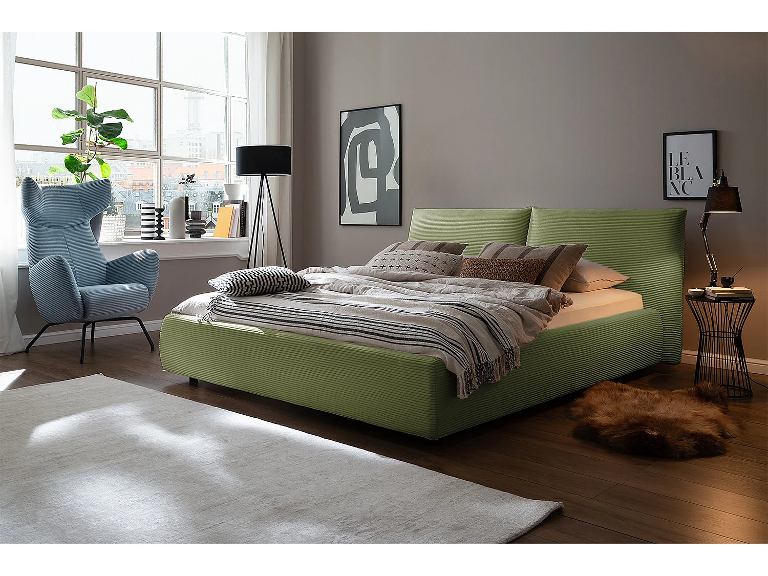 Cama - Verde pana - HENRY